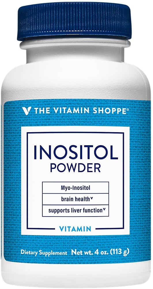 The Vitamin Shoppe Inositol en Polvo Puro - Myo-Inositol - 113 g (134 Servicios) - Sin Sabor, Vegano