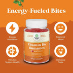 Gomitas de Vitamina B6 para Adultos - 50 mg por Ración - Apoyo Inmunológico, Nervioso y del Estado de Ánimo - 90 Gomitas