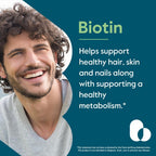 BESTVITE Biotina 10,000mcg (240 Cápsulas Vegetarianas) - Sin Estearatos - Sin Fosfato Dicálcico - Vegano - No GMO - Sin Gluten