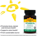 Country Life Vitamina D3 5000 IU – 60 Cápsulas Blandas