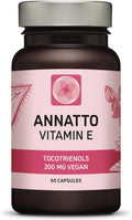Procapsin Annatto Tocotrienoles Vitamina E Vegana, Sin Tocoferoles, 200 mg, 60 Cápsulas