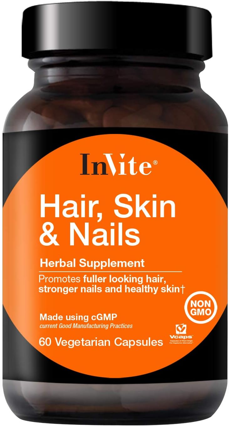 Invite Health Hair, Skin & Nails - Suplemento con Biotina, Zinc y MSM para Cabello, Piel y Uñas