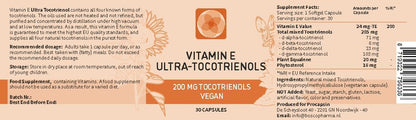 Procapsin Ultra Tocotrienol 200mg Vitamina E – Contribución al funcionamiento normal del sistema inmunitario. – Image 2