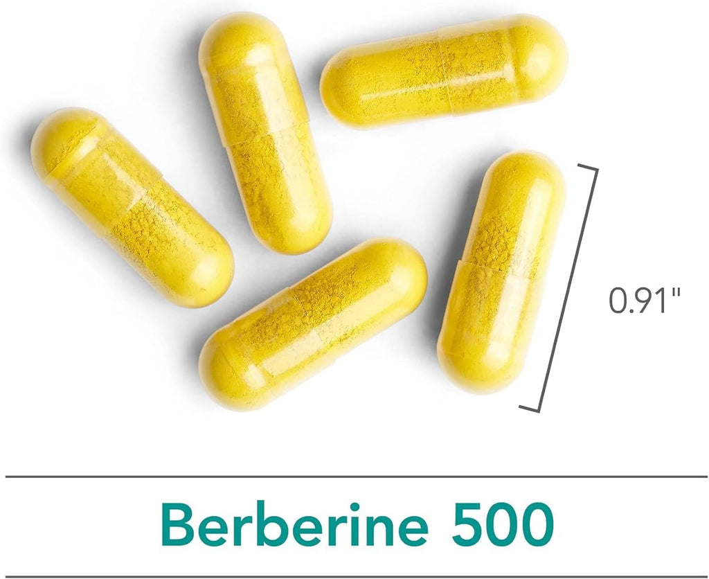 Nutricology Berberina 500 mg - Apoyo Metabólico, Raíz de Agracejo Indio, Hipoalergénico, Cápsulas Vegetales - 90 Cápsulas
