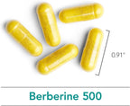 Nutricology Berberina 500 mg - Apoyo Metabólico, Raíz de Agracejo Indio, Hipoalergénico, Cápsulas Vegetales - 90 Cápsulas