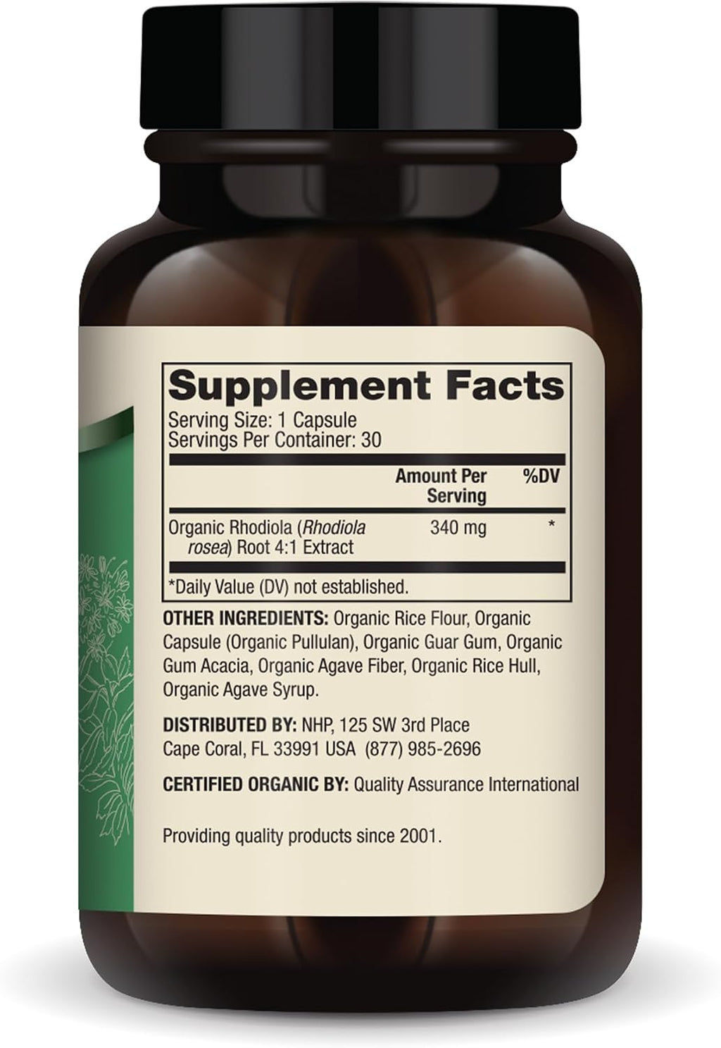 Extracto Orgánico de Rhodiola de Dr. Mercola - Apoyo Adaptogénico, Nervioso y Energético - 30 Cápsulas