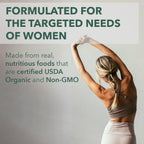 PlantFusion Multivitamínico Orgánico para Mujeres con Hierro - 30 Comprimidos Veganos
