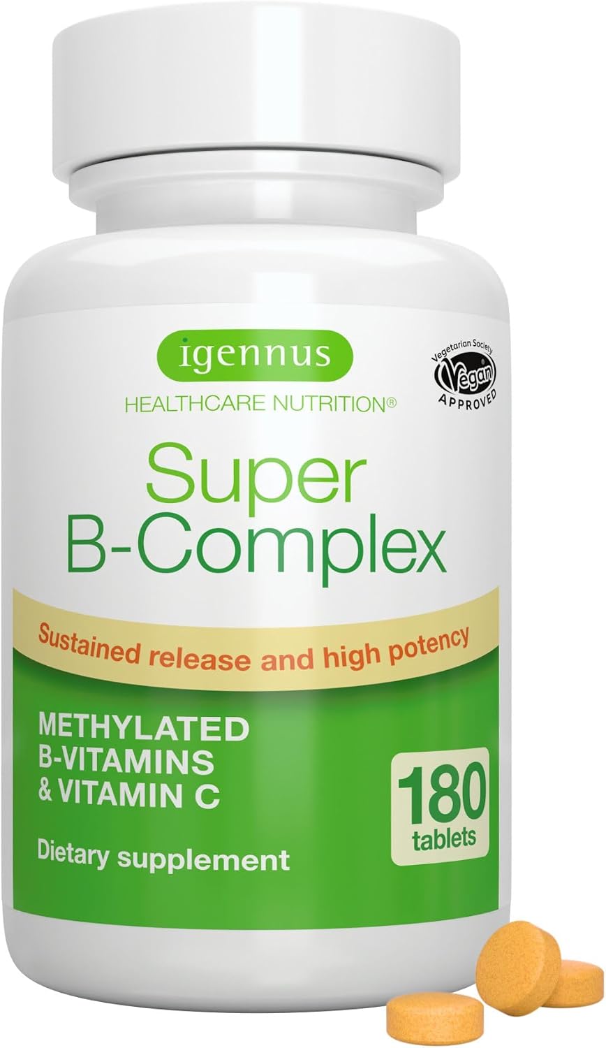 Igennus Super B-Complex Metilado y Vitaminas B Activas - 180 Comprimidos