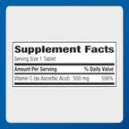 Major Vitamin C-500 mg Ácido Ascórbico - 1000 Comprimidos