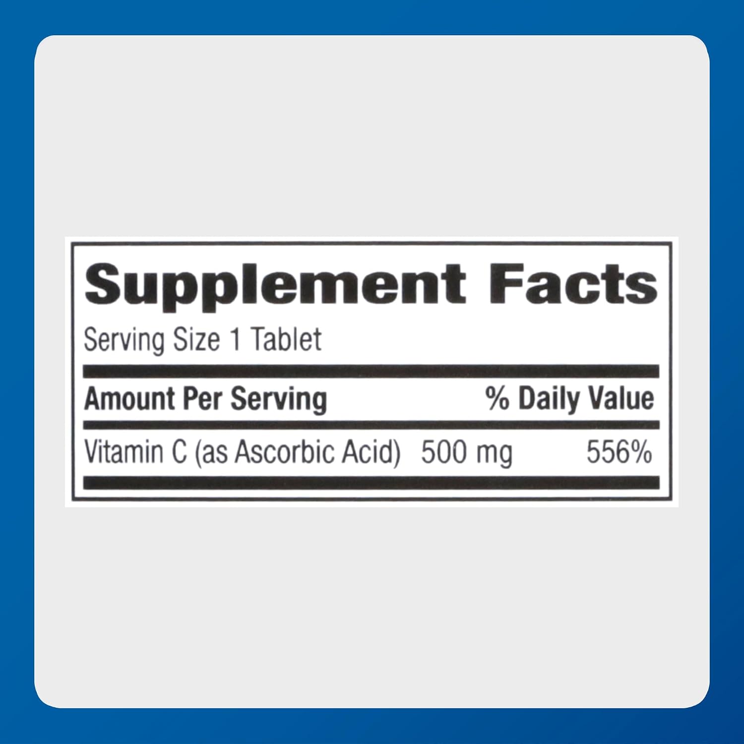 Major Vitamin C-500 mg Ácido Ascórbico - 1000 Comprimidos