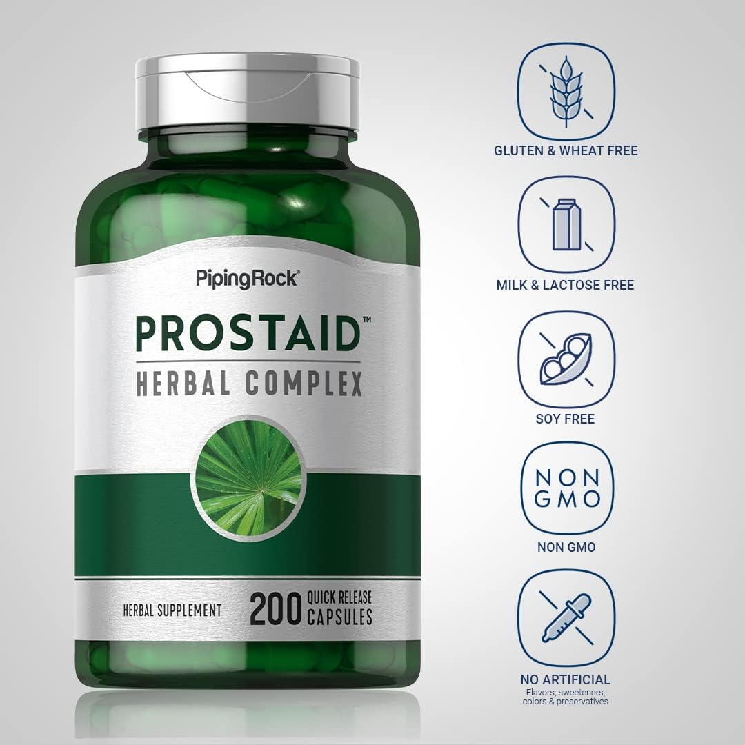 Piping Rock ProstAid Complejo Herbal para la Próstata, 200 Cápsulas