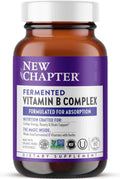 New Chapter Complejo Vitamina B Fermentado – 60 Cápsulas – 1 al Día – Vegano y Ecológico