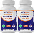 Vitamatic Vitamina B1 (Tiamina) 500mg – Pack de 2 (240 Cápsulas en total)