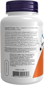 L-Tyrosine 500 mg - 240 Cápsulas (Pack de 2)