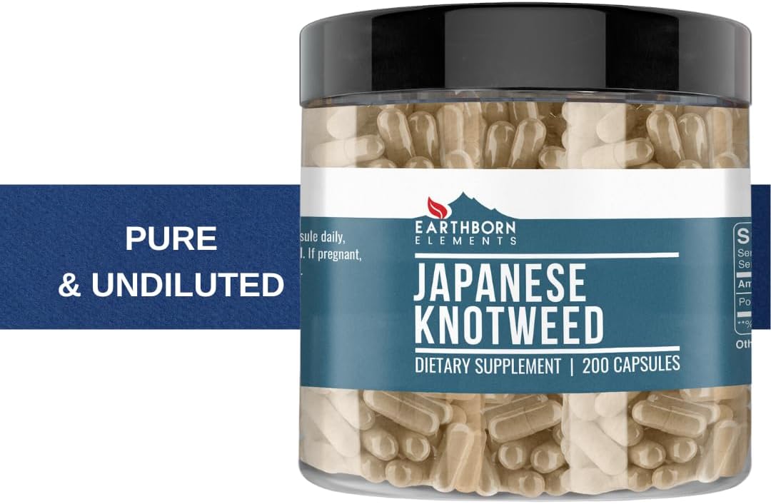 Earthborn Elements Japanese Knotweed Extract 200 Cápsulas