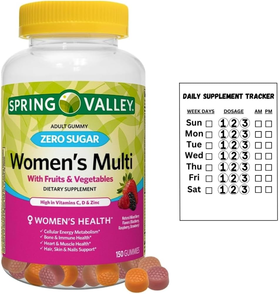 Spring Valley Zero Sugar Women's Multi Gummy, 150 Count