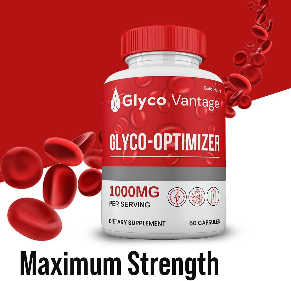 Glyco Vantage Glyco Optimizer Cápsulas (2 Envases) – Suplemento Natural para Apoyo Sanguíneo
