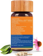 Biogetica Reginmune - Complemento de Apoyo Inmunitario Natural con Zinc, Magnesio y Equinácea - Cápsulas Veganas - 80 Unidades