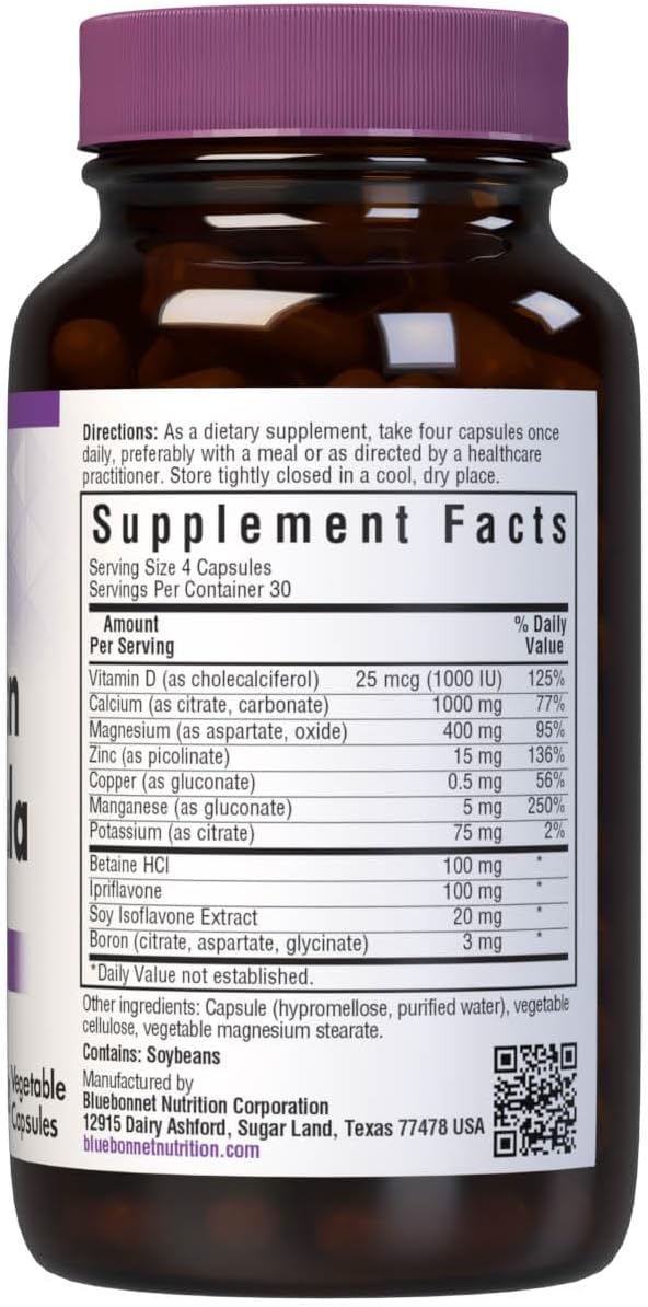Bluebonnet Super Boron Bone Formula - 120 Cápsulas Vegetales
