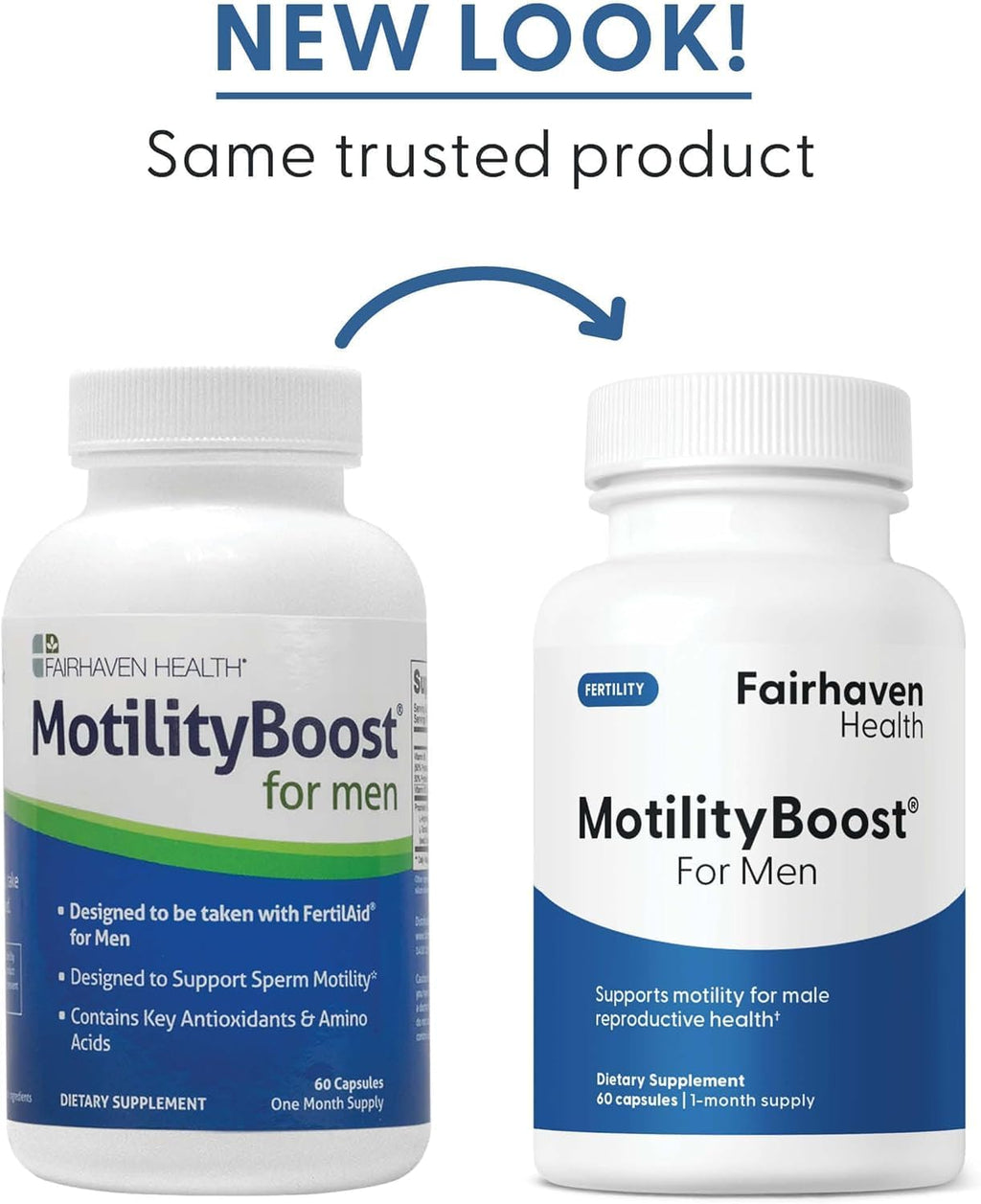 Fairhaven Health MotilityBoost para hombres | Suplemento de fertilidad masculina | 60 cápsulas