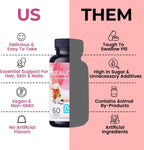 LIVS Beauty Plus Gomitas de Biotina para Cabello, Piel y Uñas, Sabor Crema Soda - 60 uds