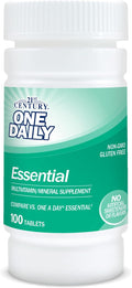 Tabletas multivitamínicas esenciales One Daily del siglo XXI, 100 unidades