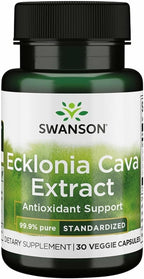 Swanson Ecklonia Cava Extracto 53 mg, 30 Cápsulas Veganas