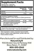 NatureCity True-E Vitamina E con Tocotrienoles y Alfa-Tocoferol Natural, 120 Cápsulas Blandas