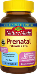 Nature Made Prenatal Multivitamin + DHA 200 mg, Cápsulas Blandas