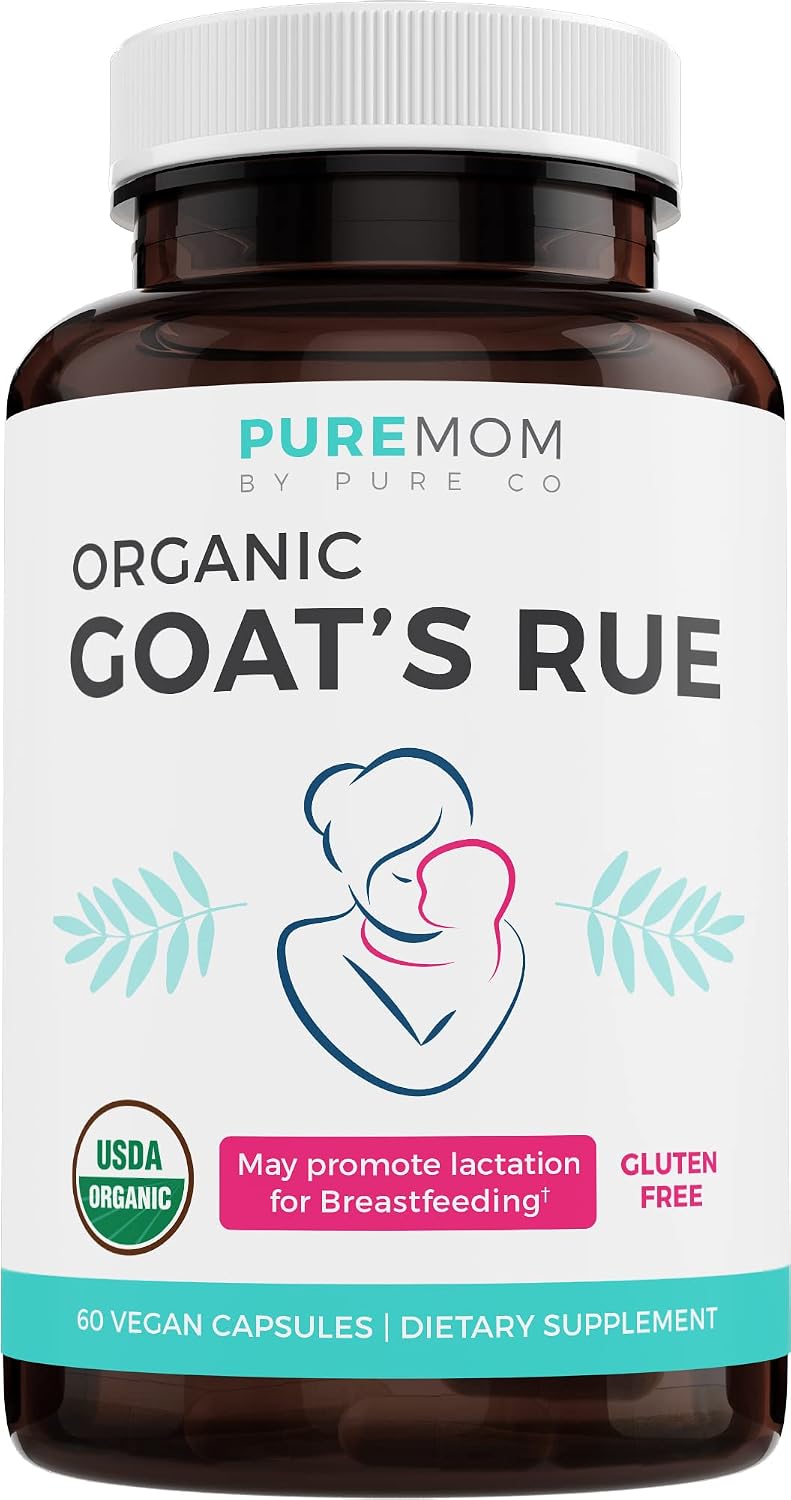 Organic Goat's Rue – Lactation Supplement to Increase Breast Milk Supply – 60 Vegan Capsules