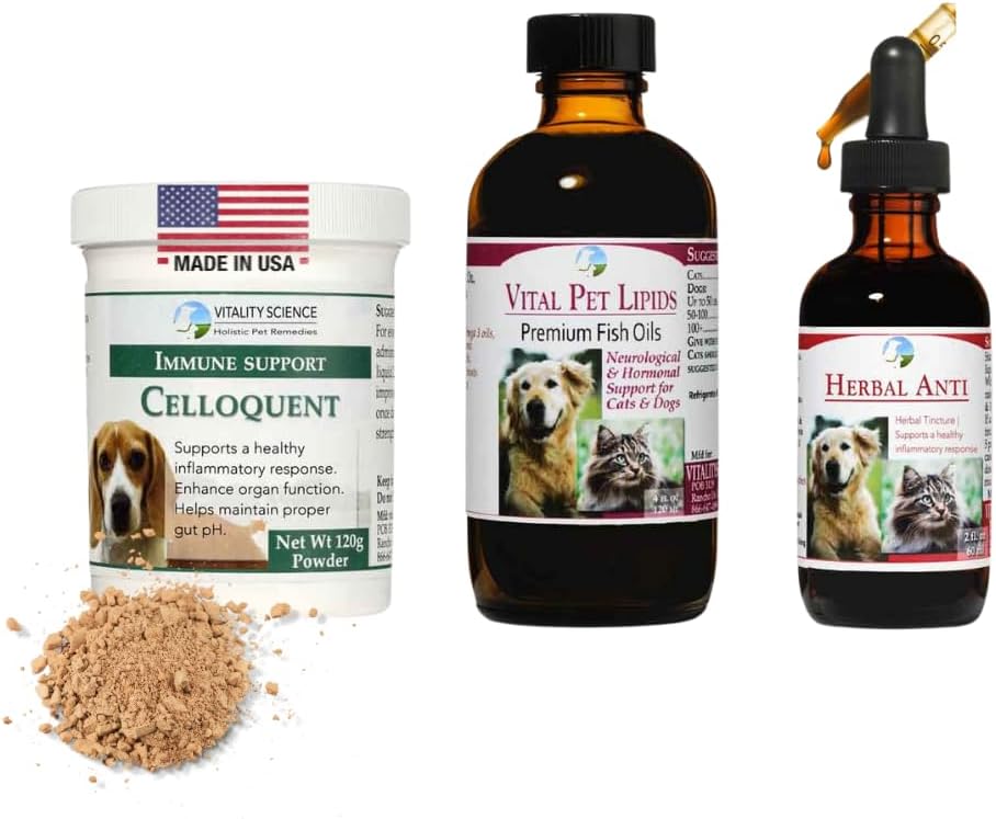 Vitality Science Advanced Immune Restoration Suplemento para Perros – Protocolo de Regeneración Intensa – Ayuda para el Alivio del Dolor (Tamaño Mediano)