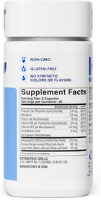 Habit Stress Relief Supplement (60 Cápsulas) - Apoya la Relajación y el Equilibrio del Estado de Ánimo, con Vitaminas B y Adaptógenos