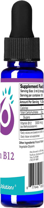 Life Solutions Vitamina B12 Metilcobalamina Líquida - 60 ml