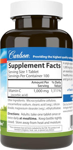 Carlson - Vitamina C 1.000 mg, 100 Comprimidos