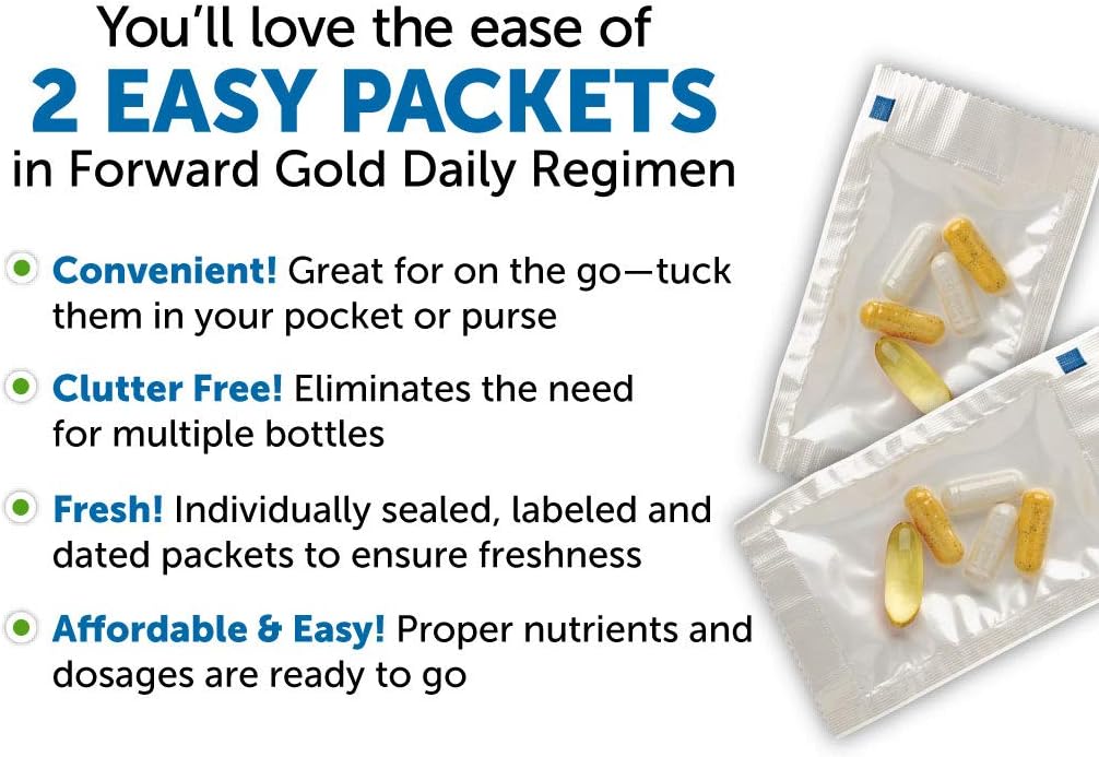 Dr. Whitaker's Forward Gold Multivitamínico 65+ 60 Sobres (30 Días)