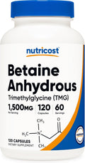 Nutricost Betaine Anhydrous 1500mg, 120 Capsules