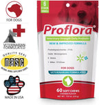 Proflora Masticables Blandos Probióticos para Perros - Probióticos para Perros - Salud Digestiva e Inmunitaria - 180 Masticables Blandos