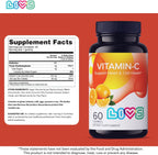 LIVS Vitamina C 250mg Gomitas para Niños y Adultos - 60 unidades