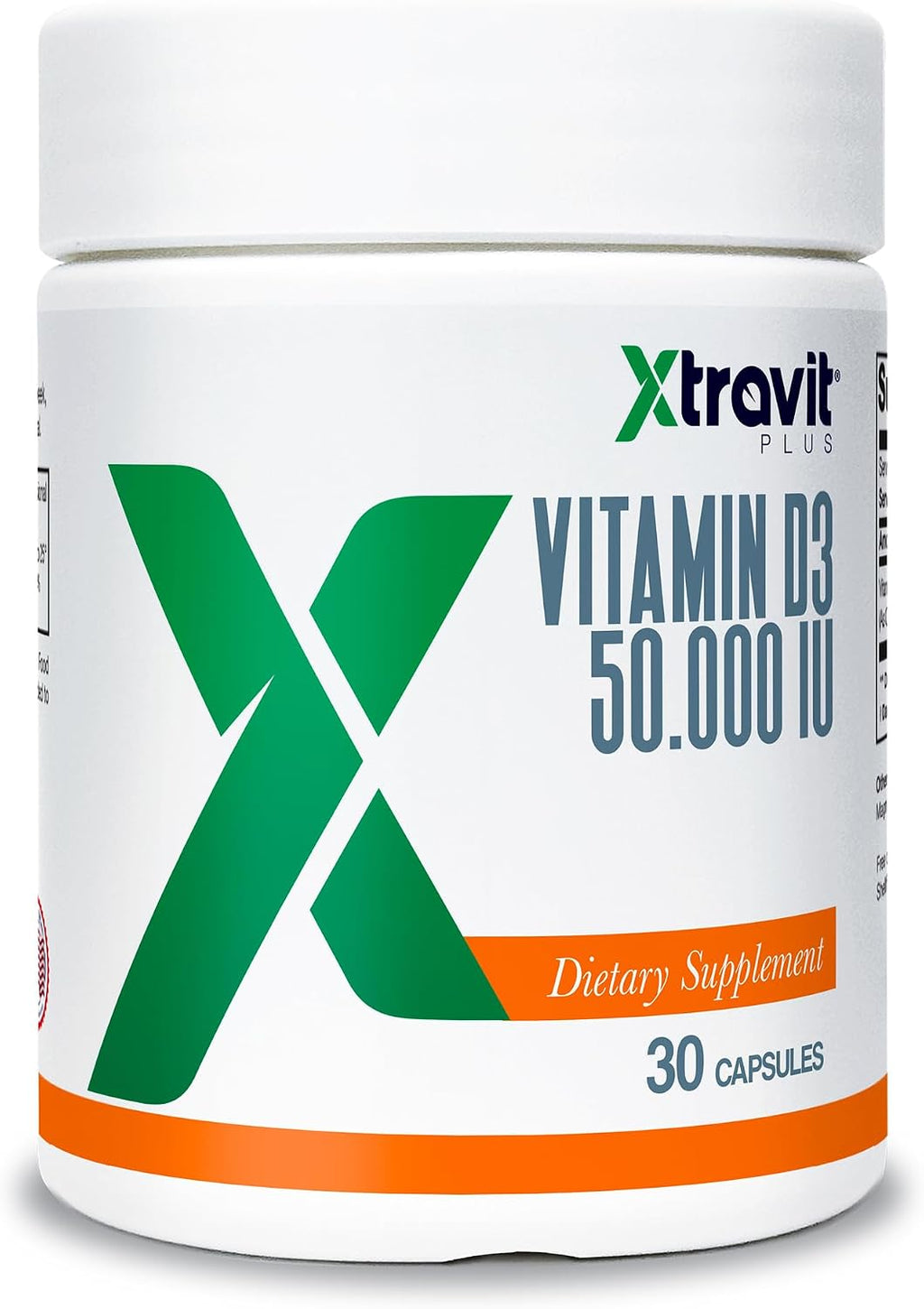 Xtravit Vitamina D3 50000 UI - 30 Cápsulas - Alta Dosis Semanal