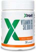 Xtravit Vitamina D3 50000 UI - 30 Cápsulas - Alta Dosis Semanal