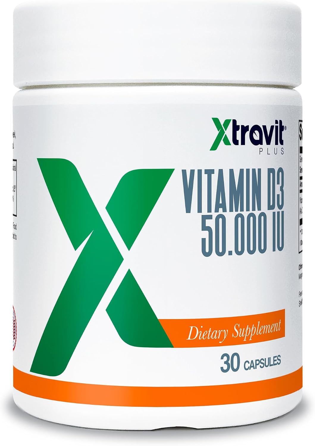 Xtravit Vitamina D3 50000 UI - 30 Cápsulas - Alta Dosis Semanal