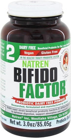 Natren Bifido Factor - Probiótico Bifidobacterium sin Lácteos, 85g (3 oz)