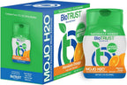 BioTrust Mojo H2O Gotas Saborizantes de Agua Naturales con Vitaminas B y Electrolitos, Sin Azúcar, Sabor Sandía y Fresa, Pack de 4