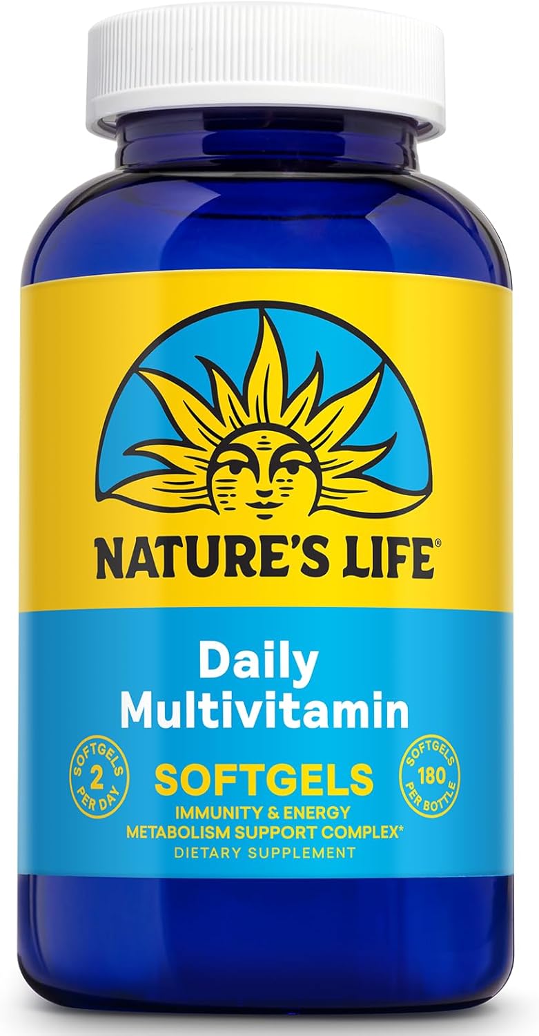 Nature's Life Soft Gelatin Multiple - Complete Multivitamin and Mineral with Iron - 180 Softgels