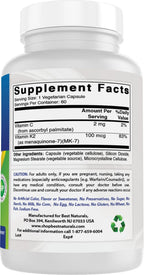 Best Naturals MK-7 100 mcg 60 cápsulas vegetales