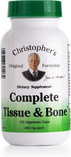 Christopher's Original Formulas Complete Tissue & Bone Formula – 100 VCaps – Pack de 3