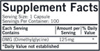 Kirkman DMG (Dimetilglicina), 125 mg, 100 Cápsulas
