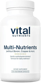 Vital Nutrients Multi-Nutrients 5 - Fórmula Ultra Antioxidante - Multivitamínico y Mineral Completo - 120 Cápsulas