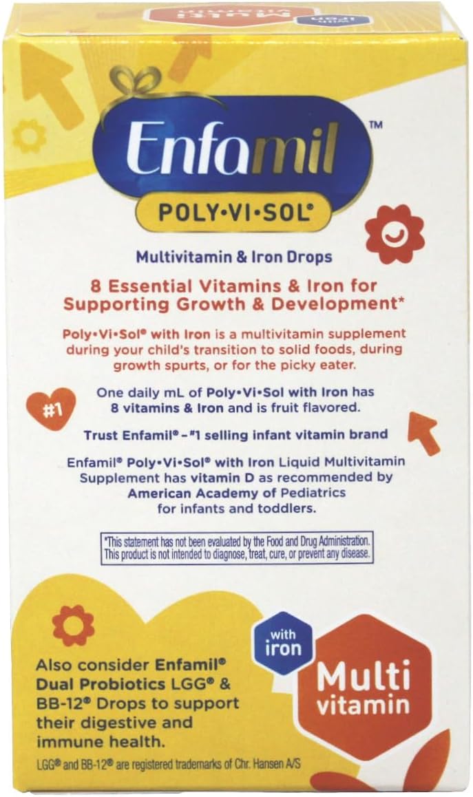 Enfamil Poly-Vi-Sol Gotas Multivitamínicas con Hierro - 50 ml