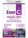 Ener-C Mix de Bebida Multivitamínica Sin Azúcar - Sabor Mixed Berry, 30 Sobres | Polvo de Vitaminas para Agua, Electrolitos, Sin Azúcar, Vitamina C y B12